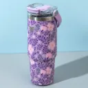Sale Thermotrek ORCHID Stylish Floral Print Vacuum Insulated Tumbler – 900ml With Handle
