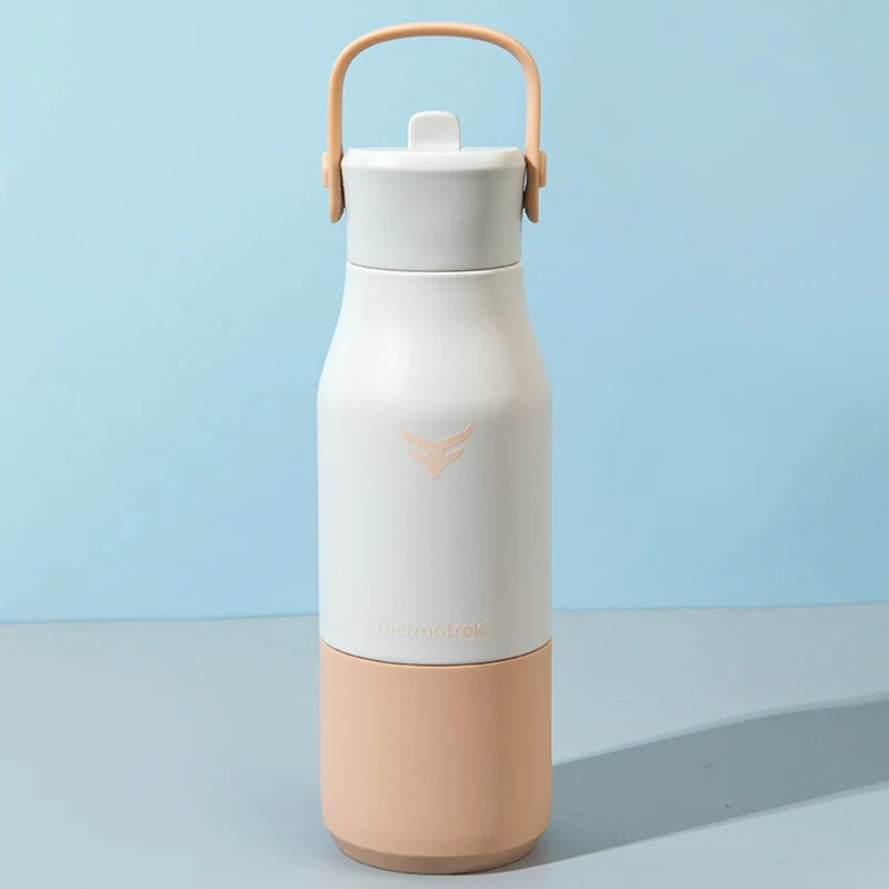 Thermotrek BAHAMA Handle Vacuum Insulated Stainless Steel Bottle — 650ml (Desert Ivory)
