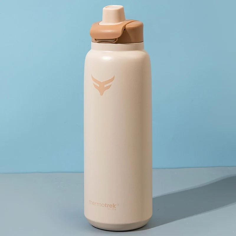 Thermotrek OSAKA Premium Vacuum Insulated Stainless Steel Bottle — 800ml / 1000ml (1000ml, Desert Ivory)