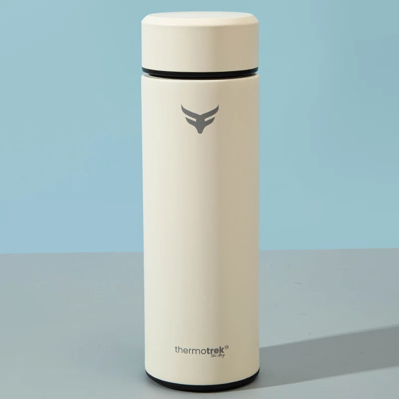 Thermotrek Milan Premium Vacuum Flask with Tea Infuser – 480ML (Desert Ivory)
