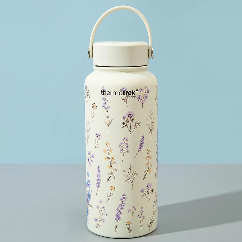 Thermotrek BOTANIC Premium Vacuum Insulated Flask Bottle with Handle — 950ml