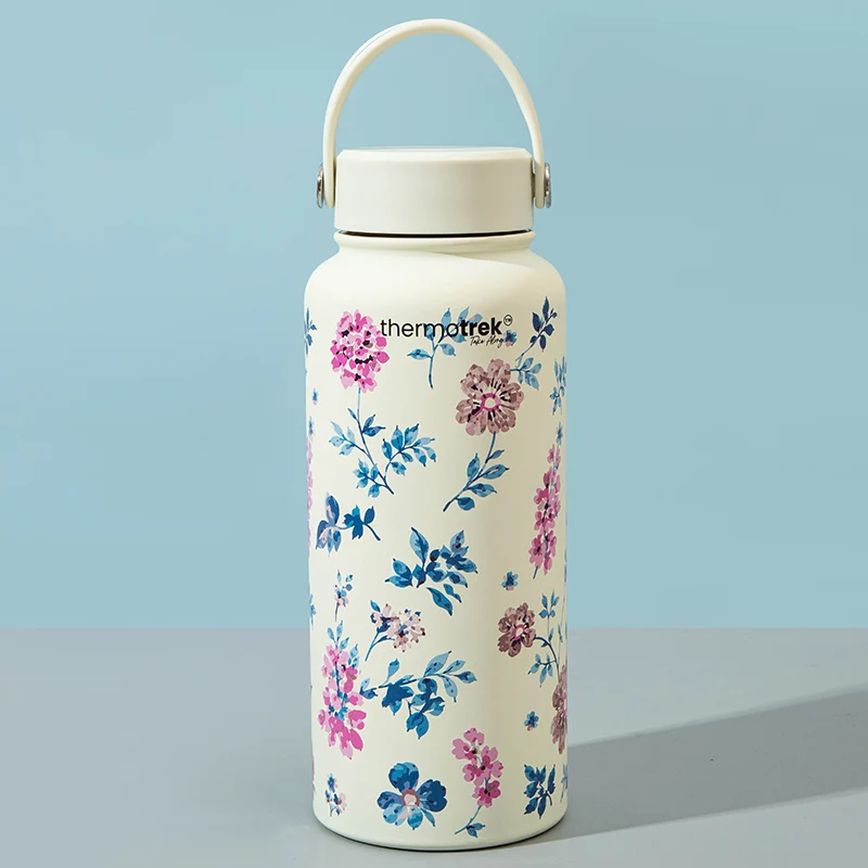 Thermotrek BOTANIC Premium Vacuum Insulated Flask Bottle with Handle — 950ml
