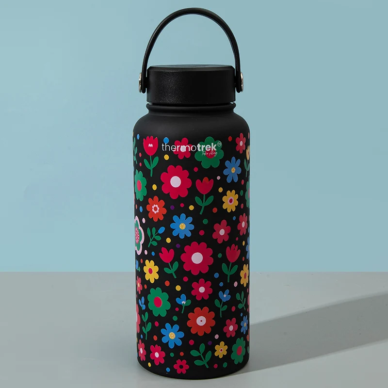 Thermotrek BOTANIC Premium Vacuum Insulated Flask Bottle with Handle — 950ml