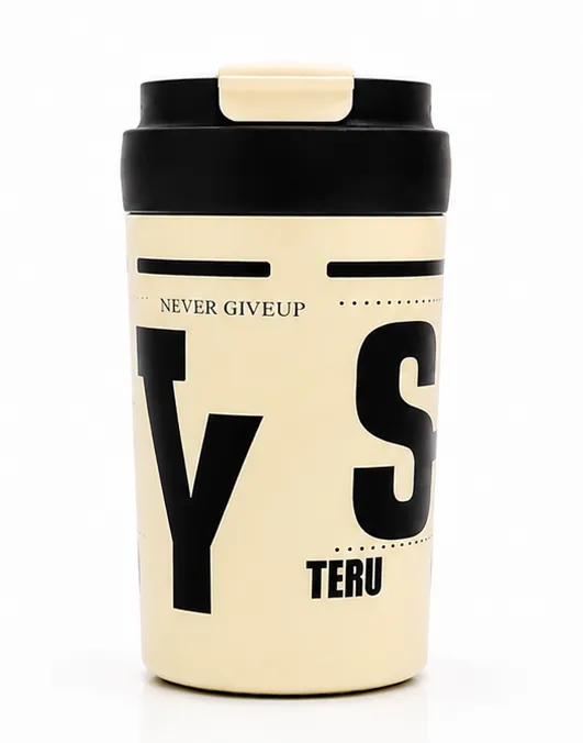 Stainless steel Vacuum Coffee Mug - 400ml (Desert Ivory)