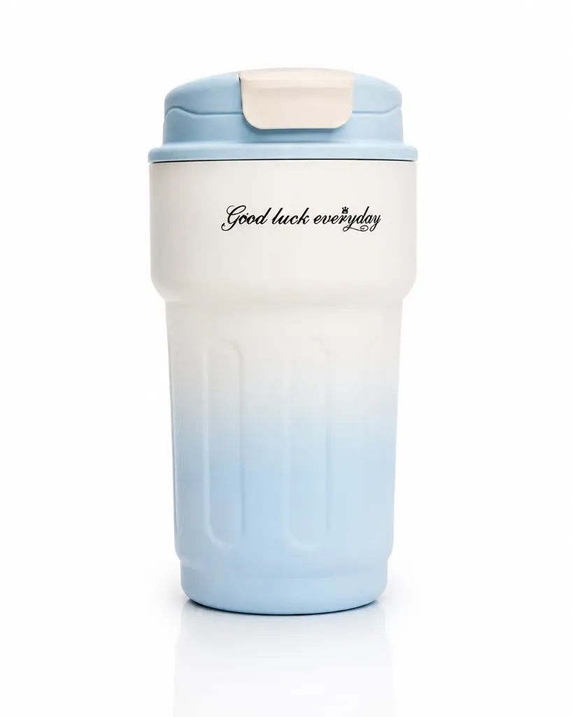 Insulated Coffee Cup (Muted Dusty Blue)