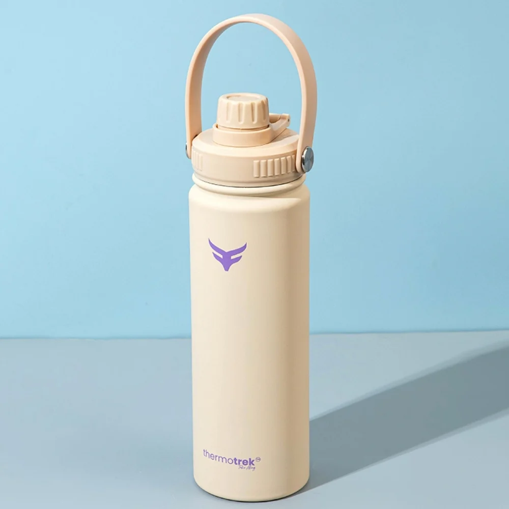 Thermotrek BALENO Stainless Steel Water Bottle – 650ml (Desert Ivory)